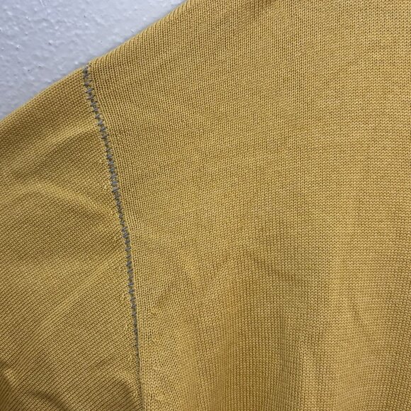 Banana Republic Heritage Collection Butter Yellow Silk/ Wool Sweater Size M - Picture 3 of 11